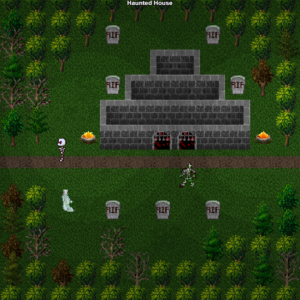 Haunted House Entrance