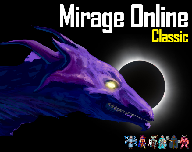 Logo for free browser game Mirage Online Classic